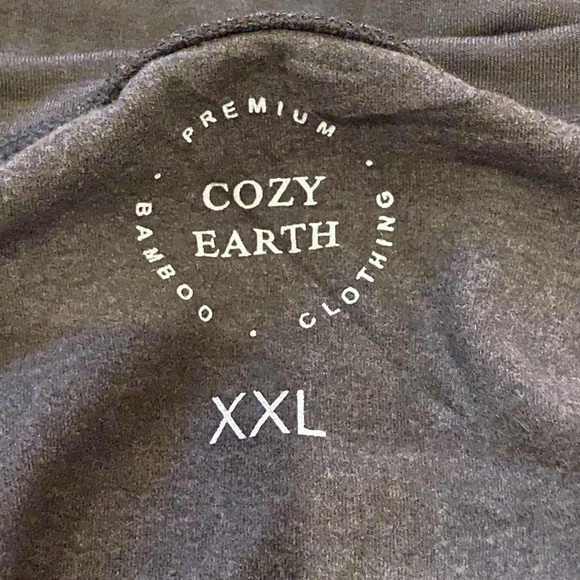 NWOT Cozy Earth Bamboo Crew Pullover Ultrasoft Long Sleeve Sleep Pajama Top - Picture 6 of 6